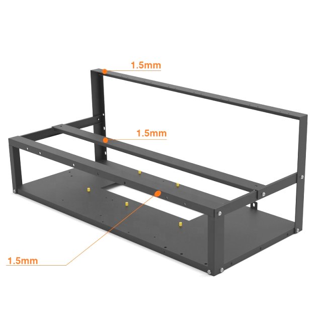 PCIE/GPU x1 riser mining rig extender platform — miniatura 2