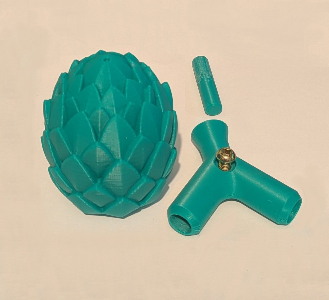 Artichoke Finial - Standalone Model, or mount it on something.