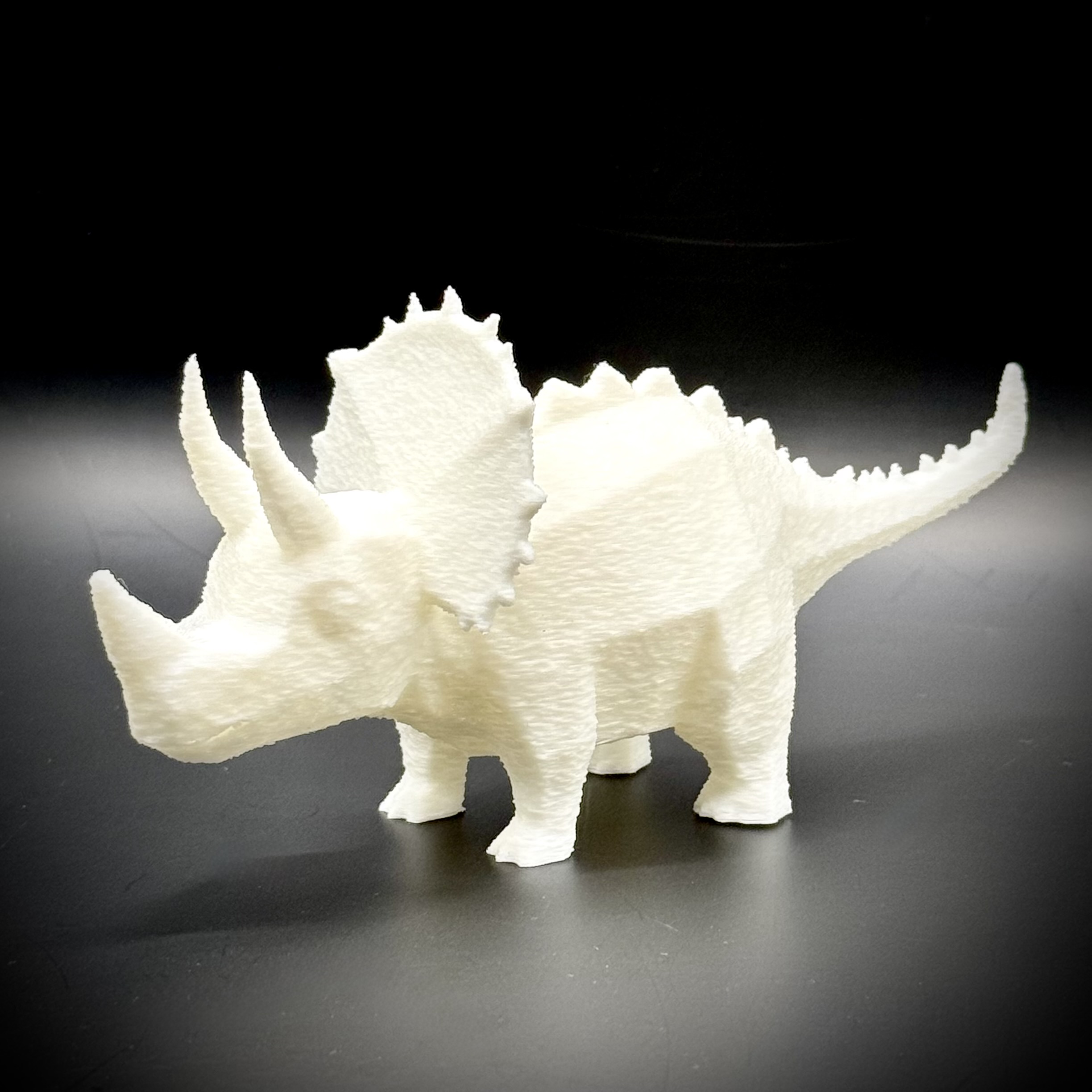Triceratops Low Poly Figurine