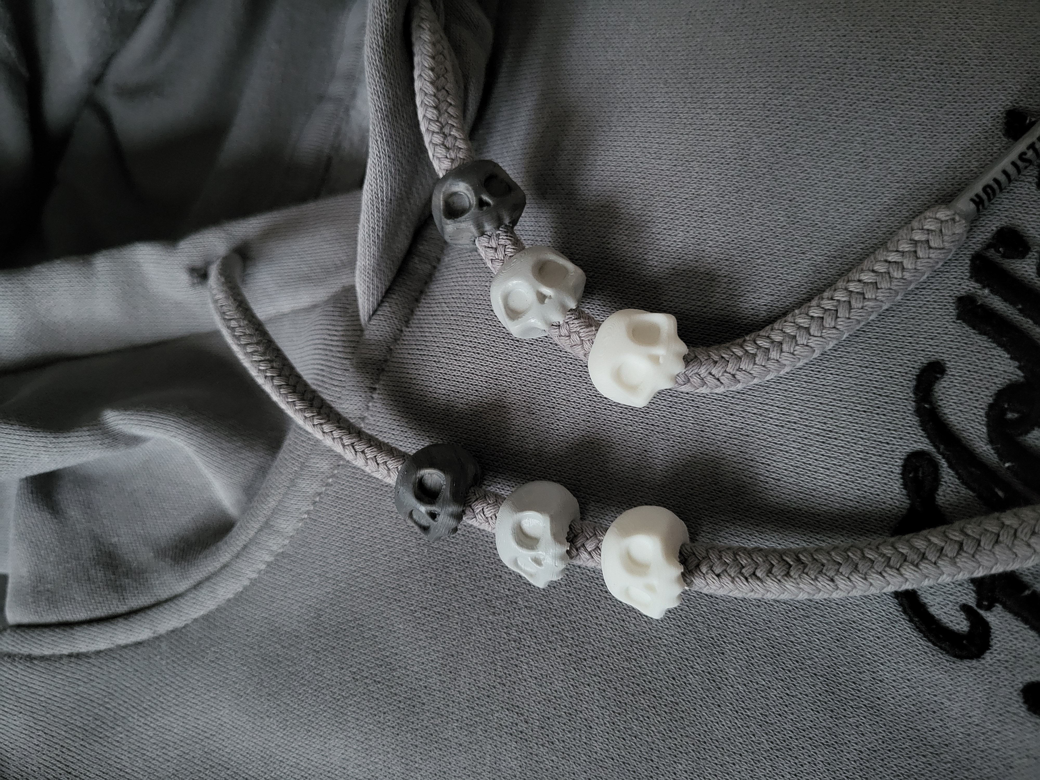 Cute skull - drawstring beads — miniatura 2
