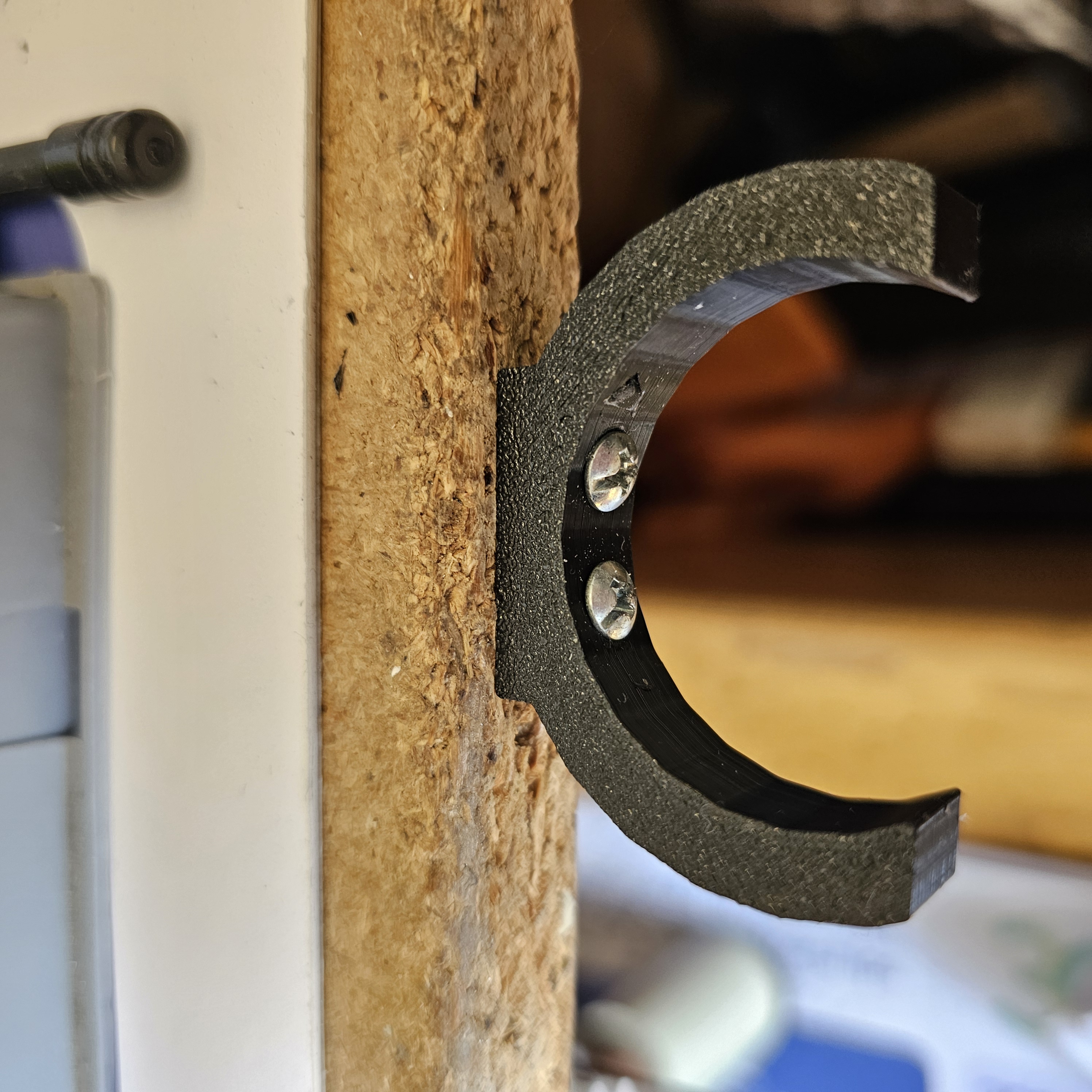 Crutch Holder for desk/workbench