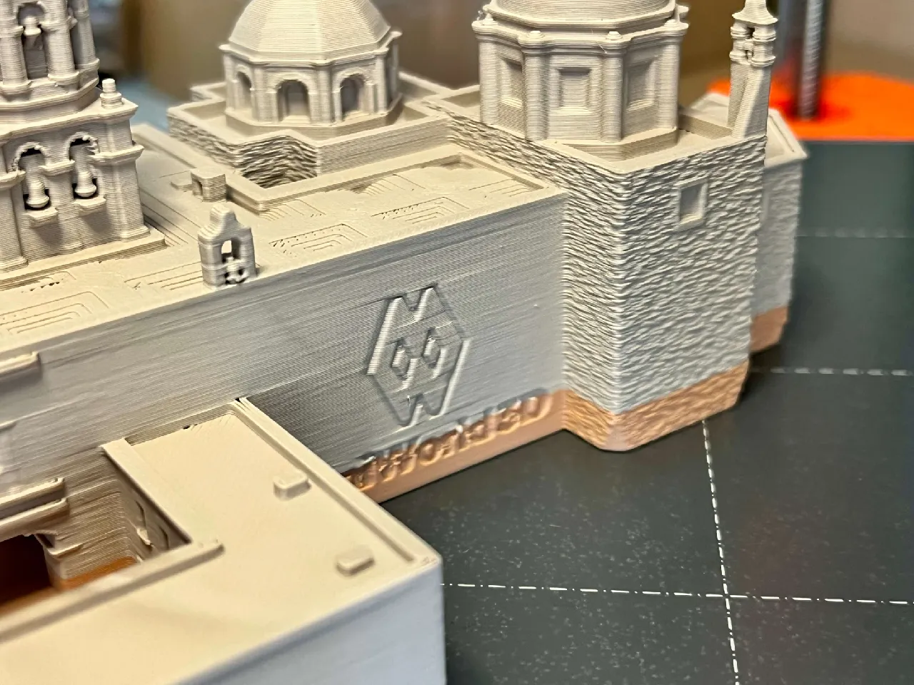 抽象画　教会と階段 Templo de La Cruz - Queretaro, Mexico by MiniWorld3D