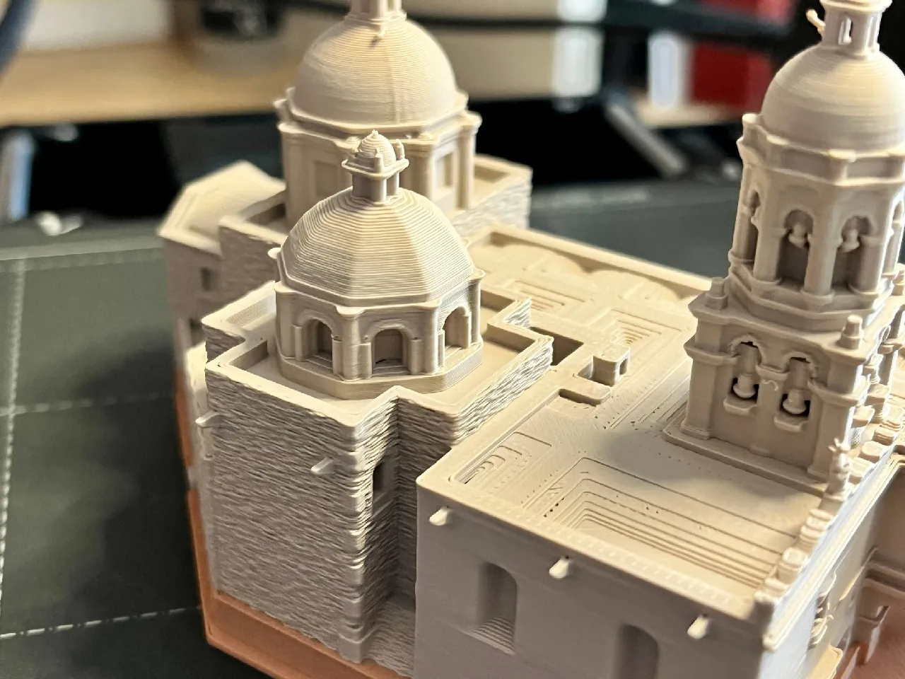 抽象画　教会と階段 Templo de La Cruz - Queretaro, Mexico by MiniWorld3D