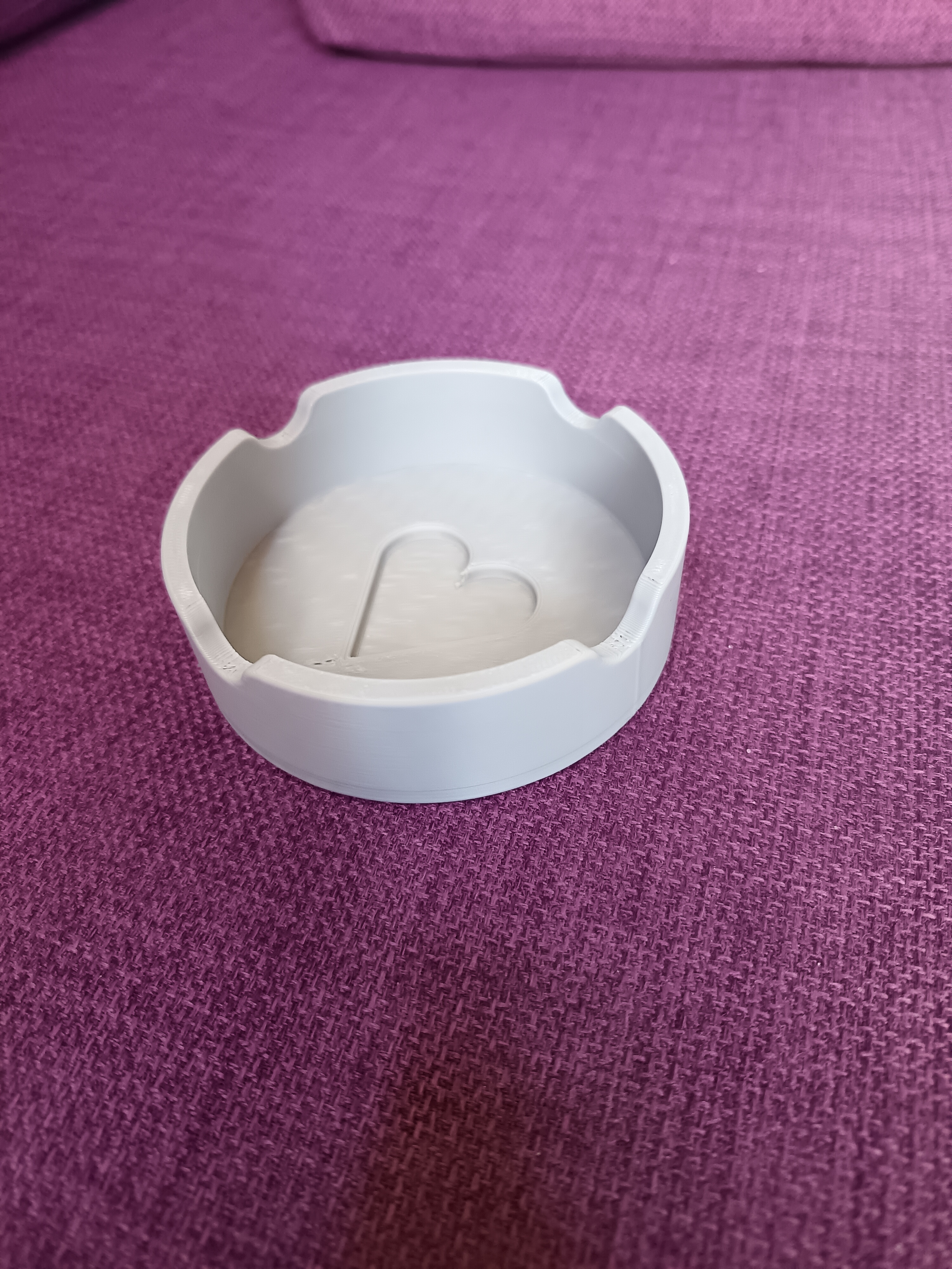 Functional Ashtray with Heart Motif