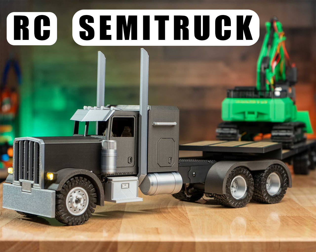 DIY RC SemiTruck 3D model thumbnail