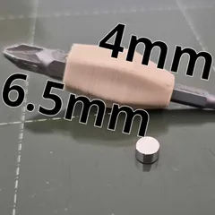 Mini Double 4mm & 6.5mm Bits Holder with Magnetic Lock – Ultra-Compact & Easy Print