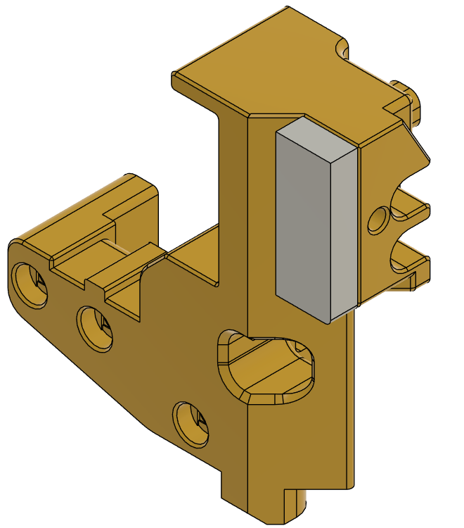 Switchwire X-Carriage Mount for Dragon Burner with Beacon/Cartographer mount