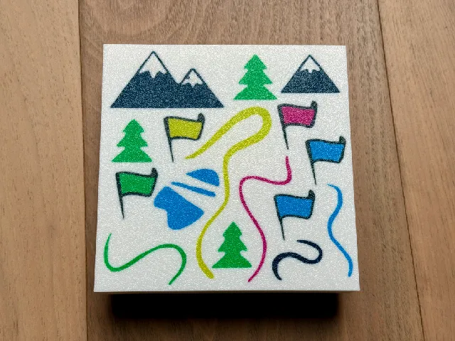 LEGO Friends Ski Map Tile, 10x size (3068pb1112)