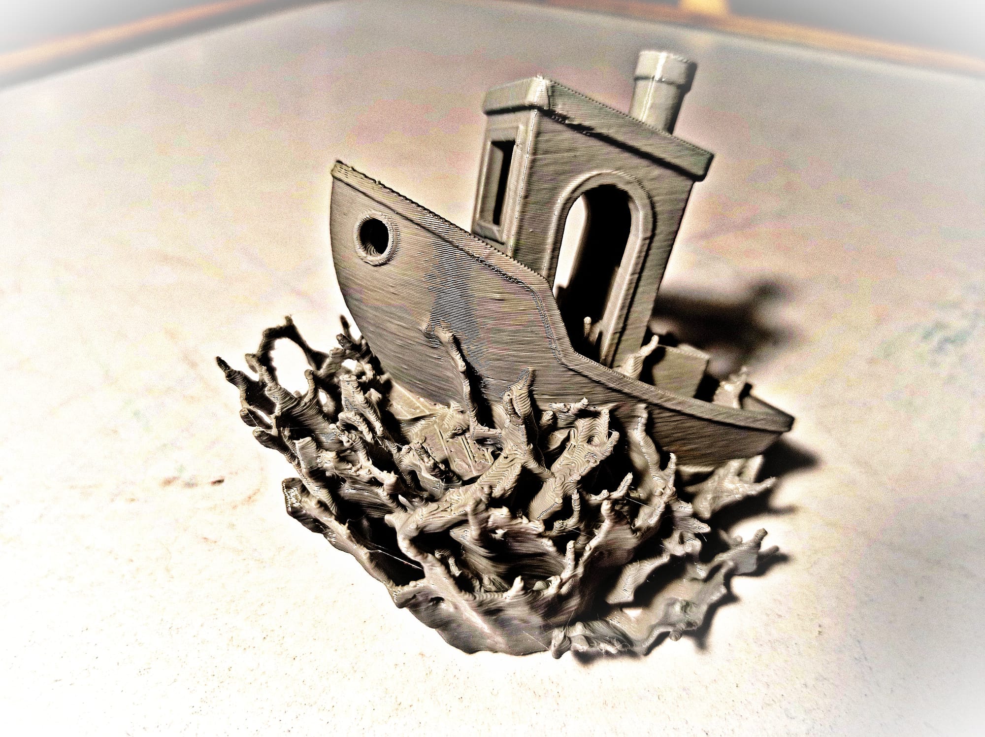 Benchy in the storm