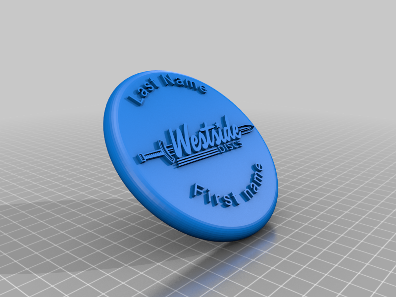 Personal Marker disc/Put down disc (editable)