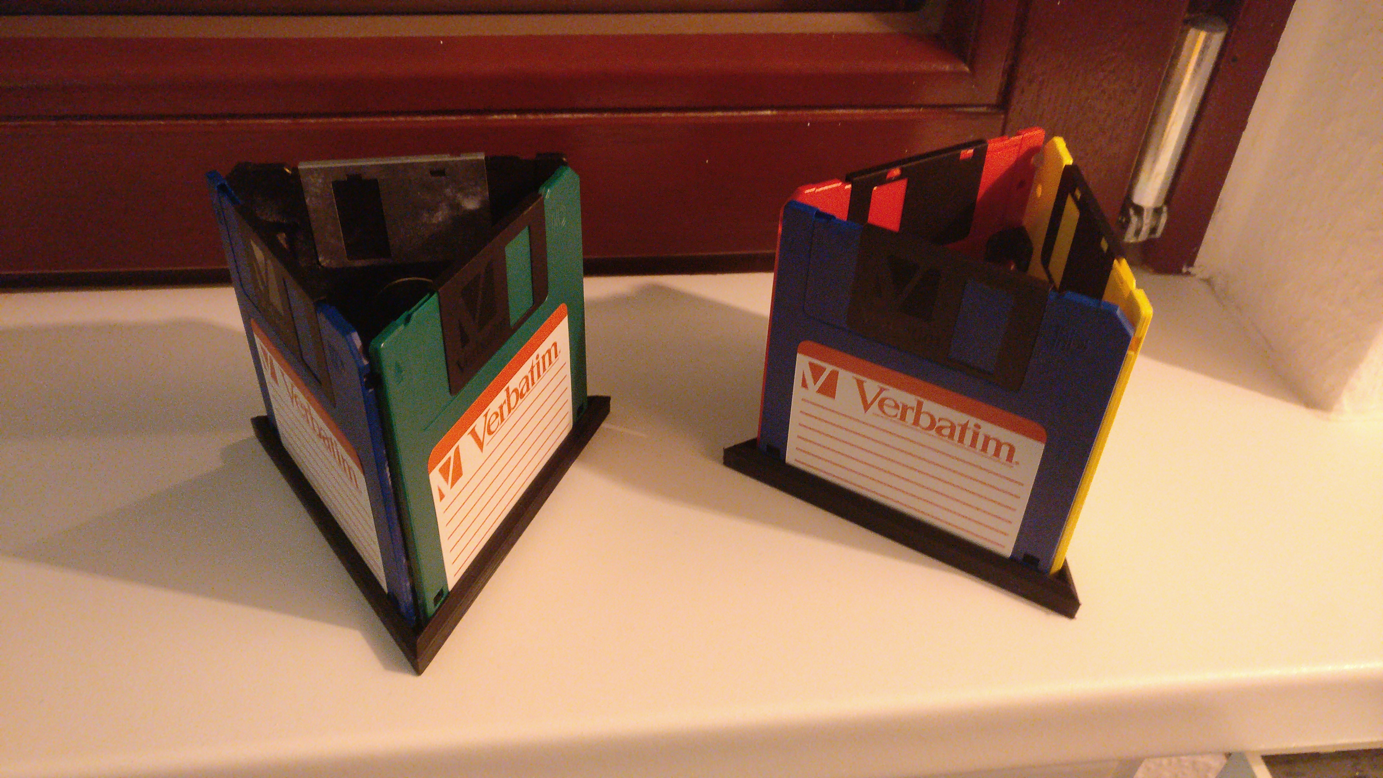 Floppy Disk Desktop Pen / Writing Equipment Holder / Organiser