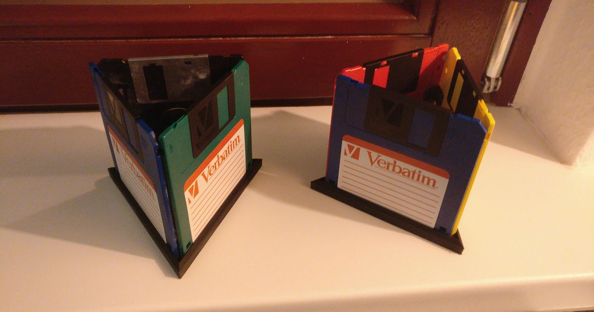Floppy Disk Desktop Pen / Writing Equipment Holder / Organiser by