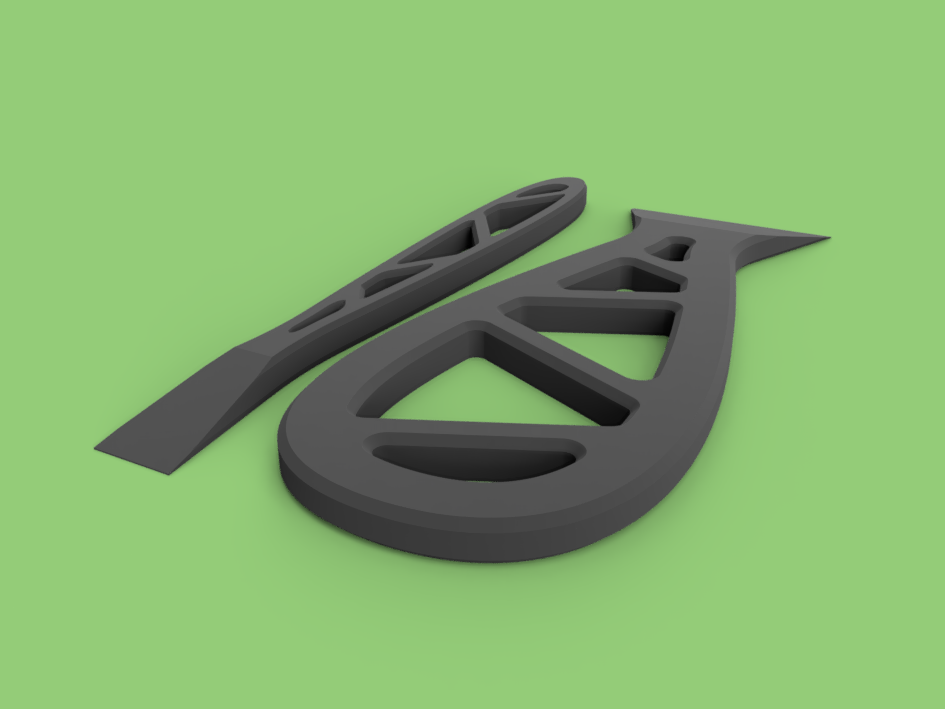 Build Plate Scraper | Elegant Design | Fast Print
