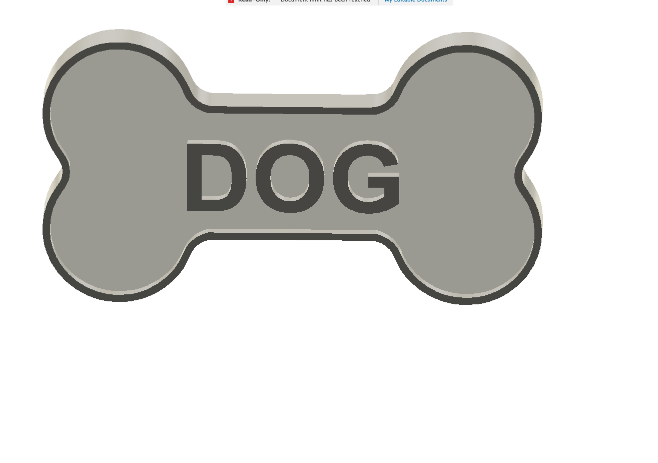 Dog Bone Shank Button