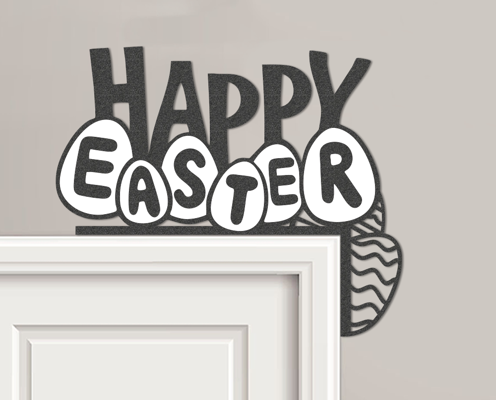 Happy Easter Eggs Door Corner Topper