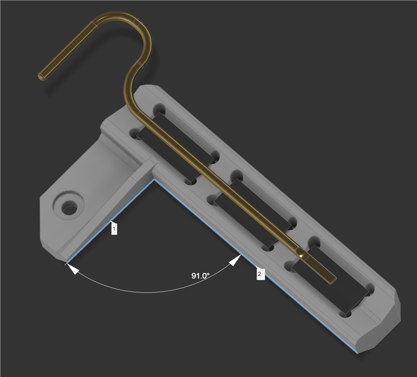 Interior door key holder — miniatura 3