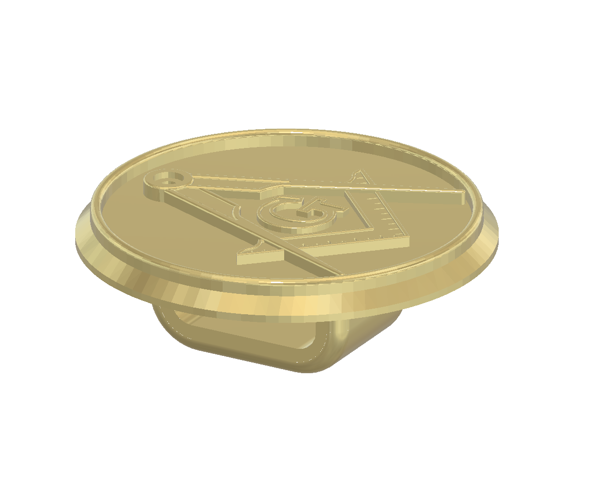 Masonic Shank Button