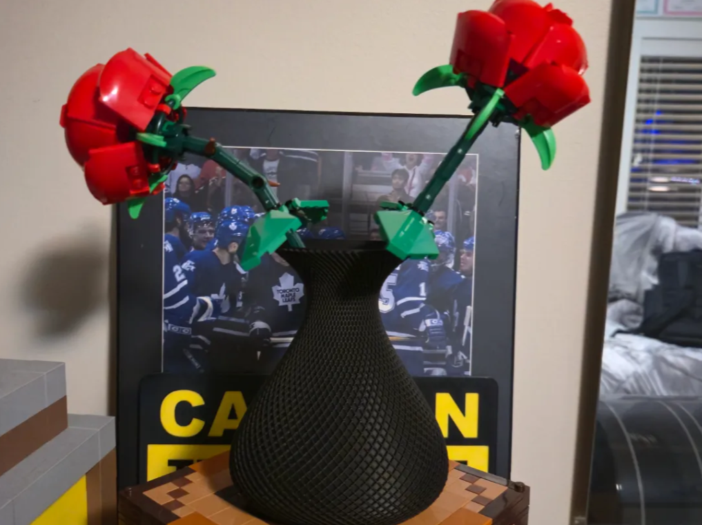 Brick Rose vase