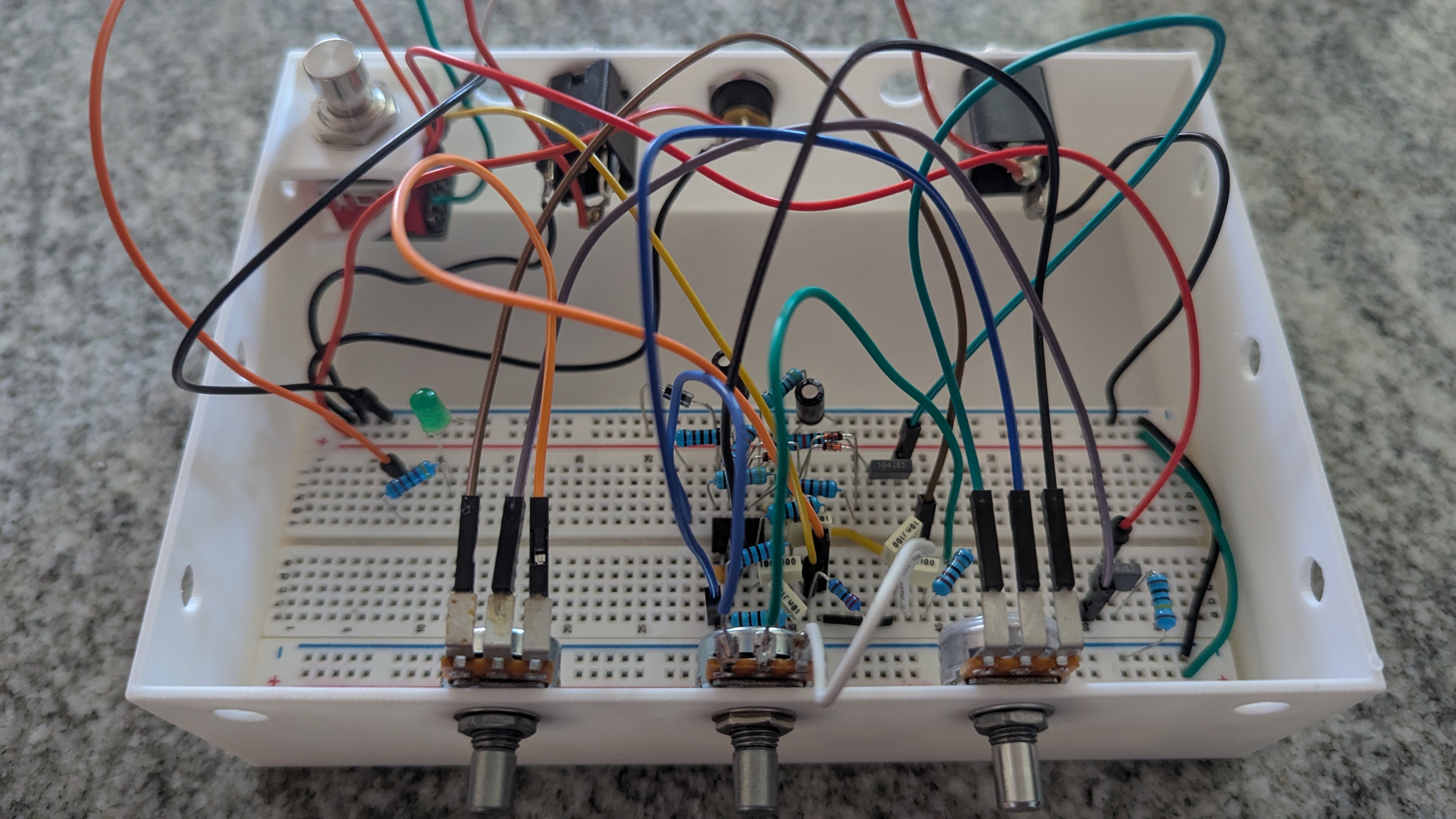 Guitar Effect Breadboarding Station