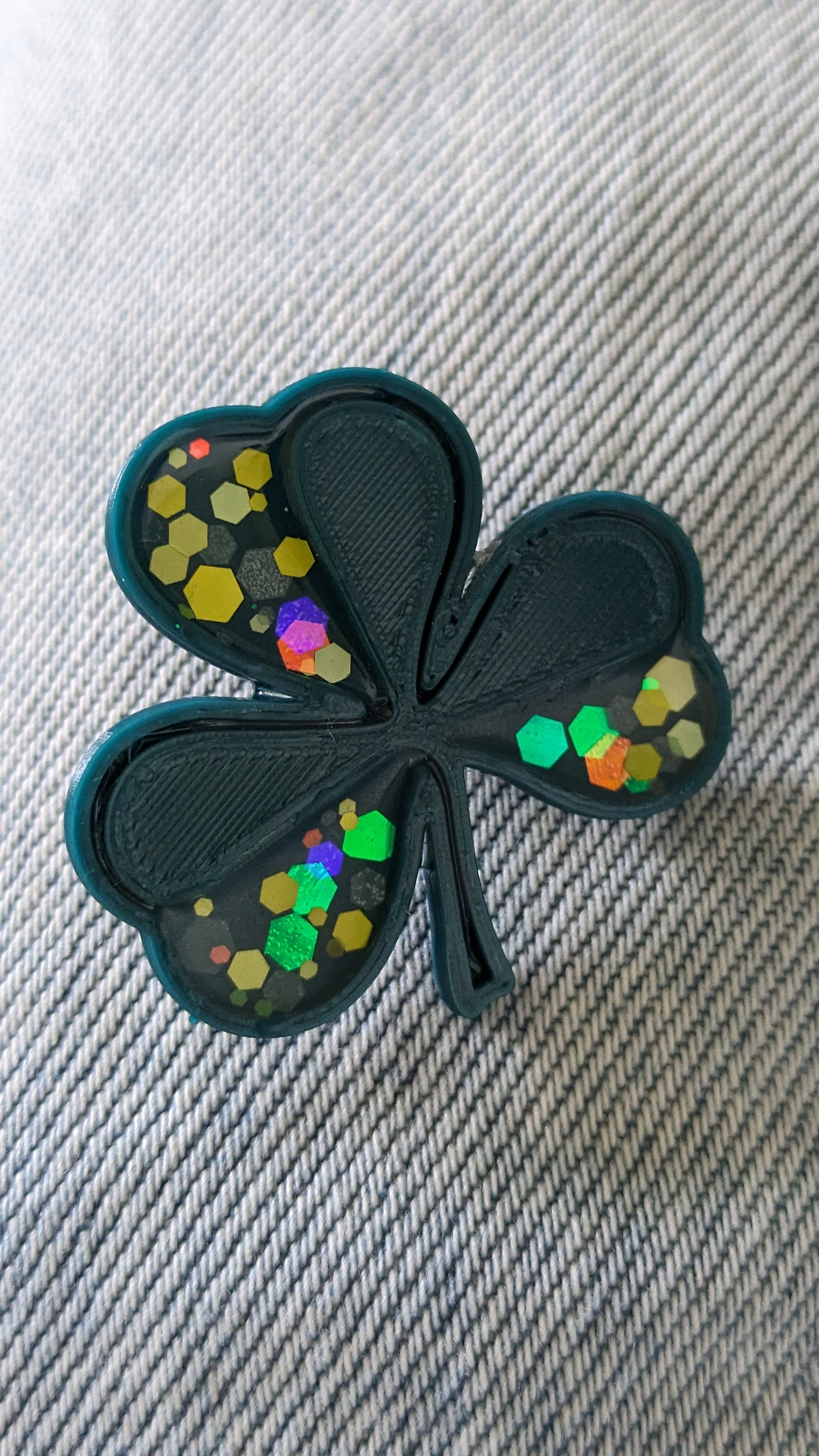 St. Patrick’s Day Clover – 3D Printed Lucky Pin!