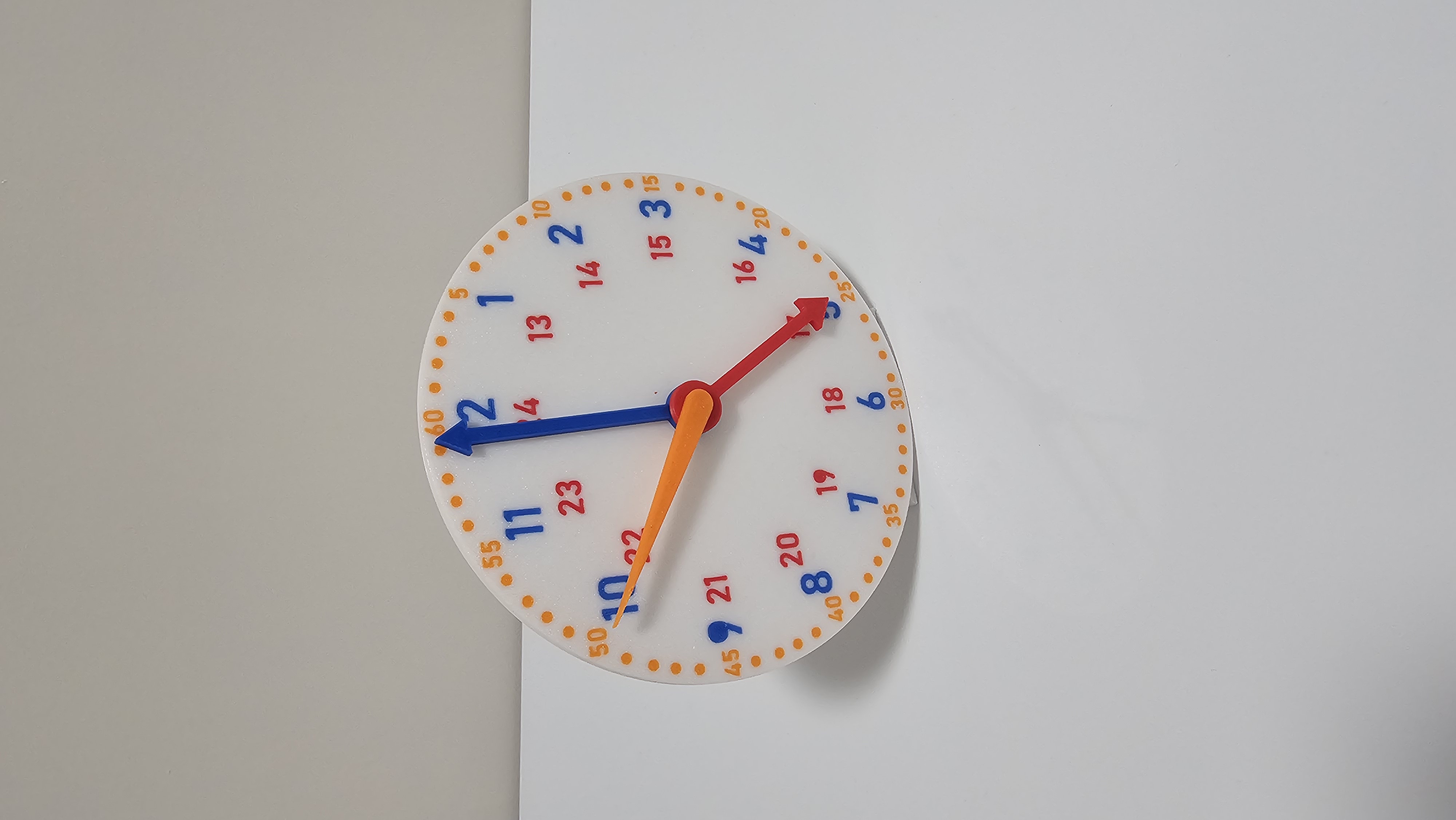 Learning clock for children.