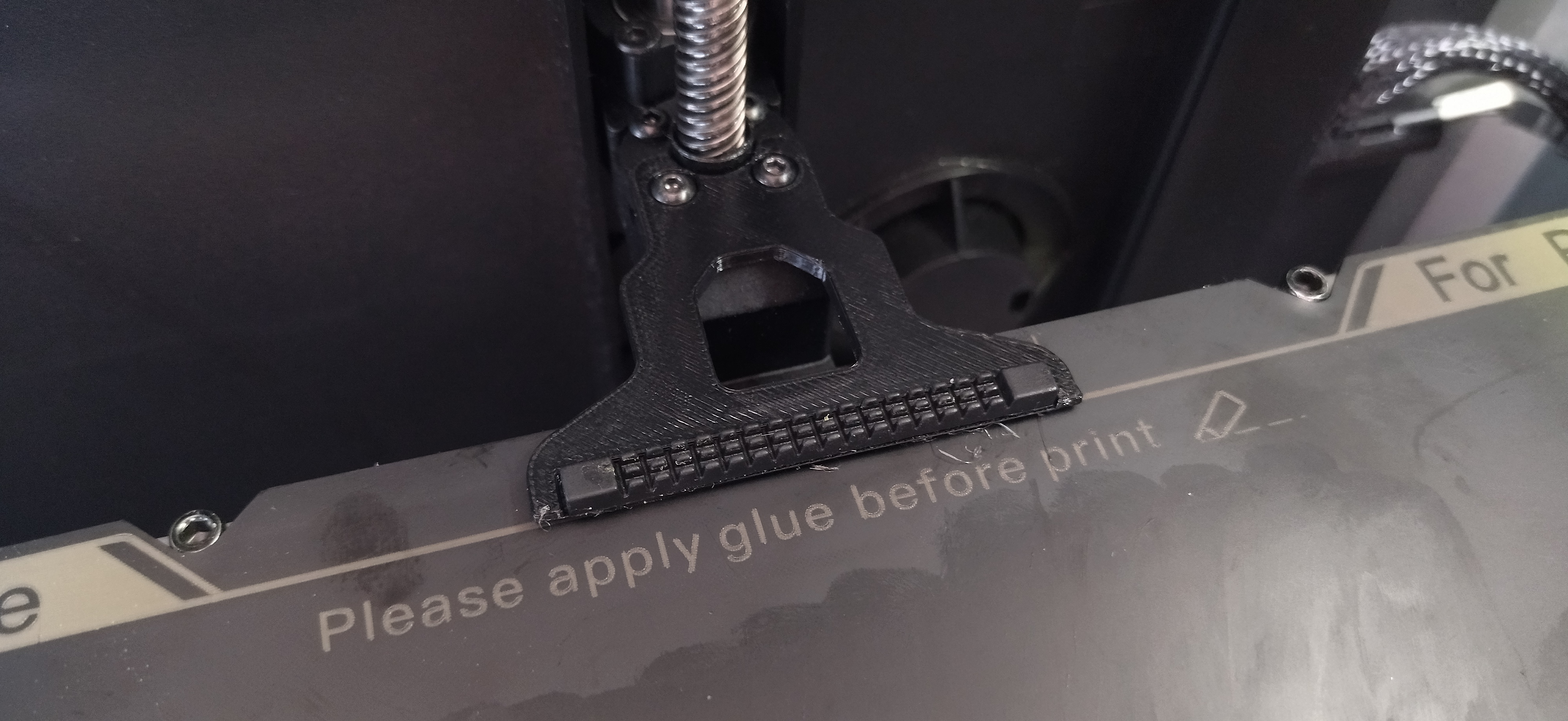 Creality K1C - Silicone Nozzle Cleaner Holder - for BootyCallJones Linear Gantry Mod 3D model thumbnail