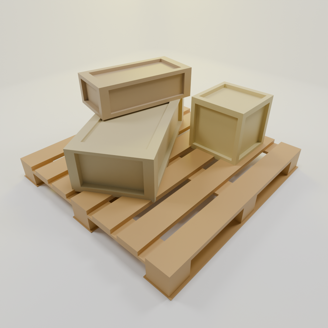 pallet with boxes & pallet