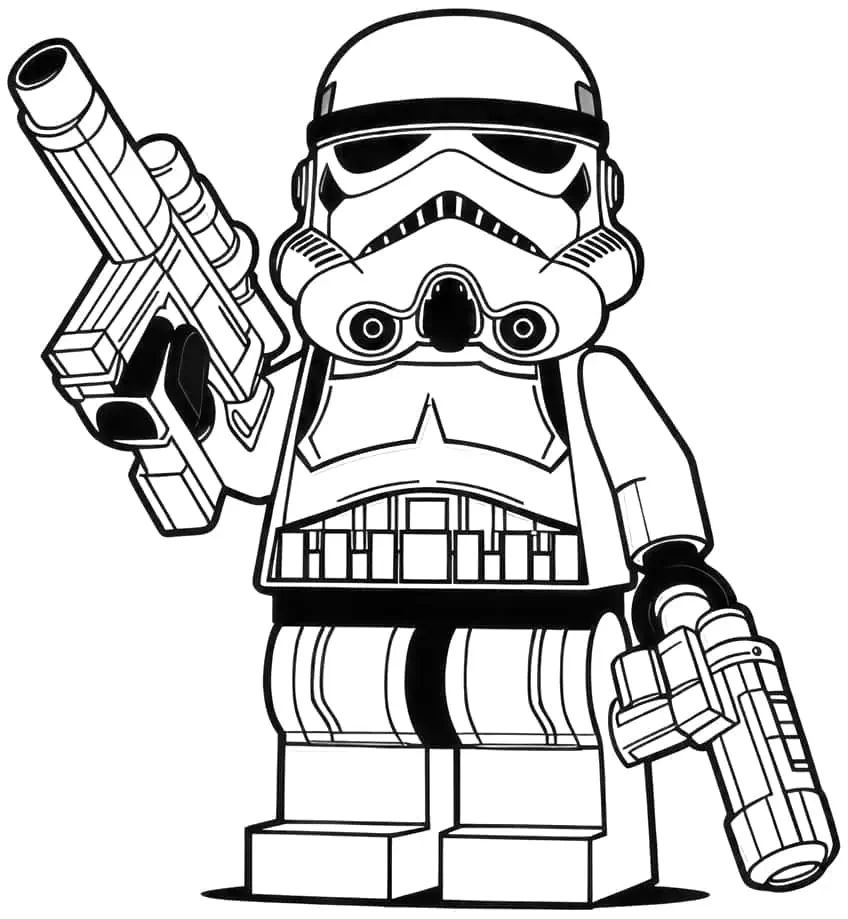 Star Wars Wall Art Lego Trooper