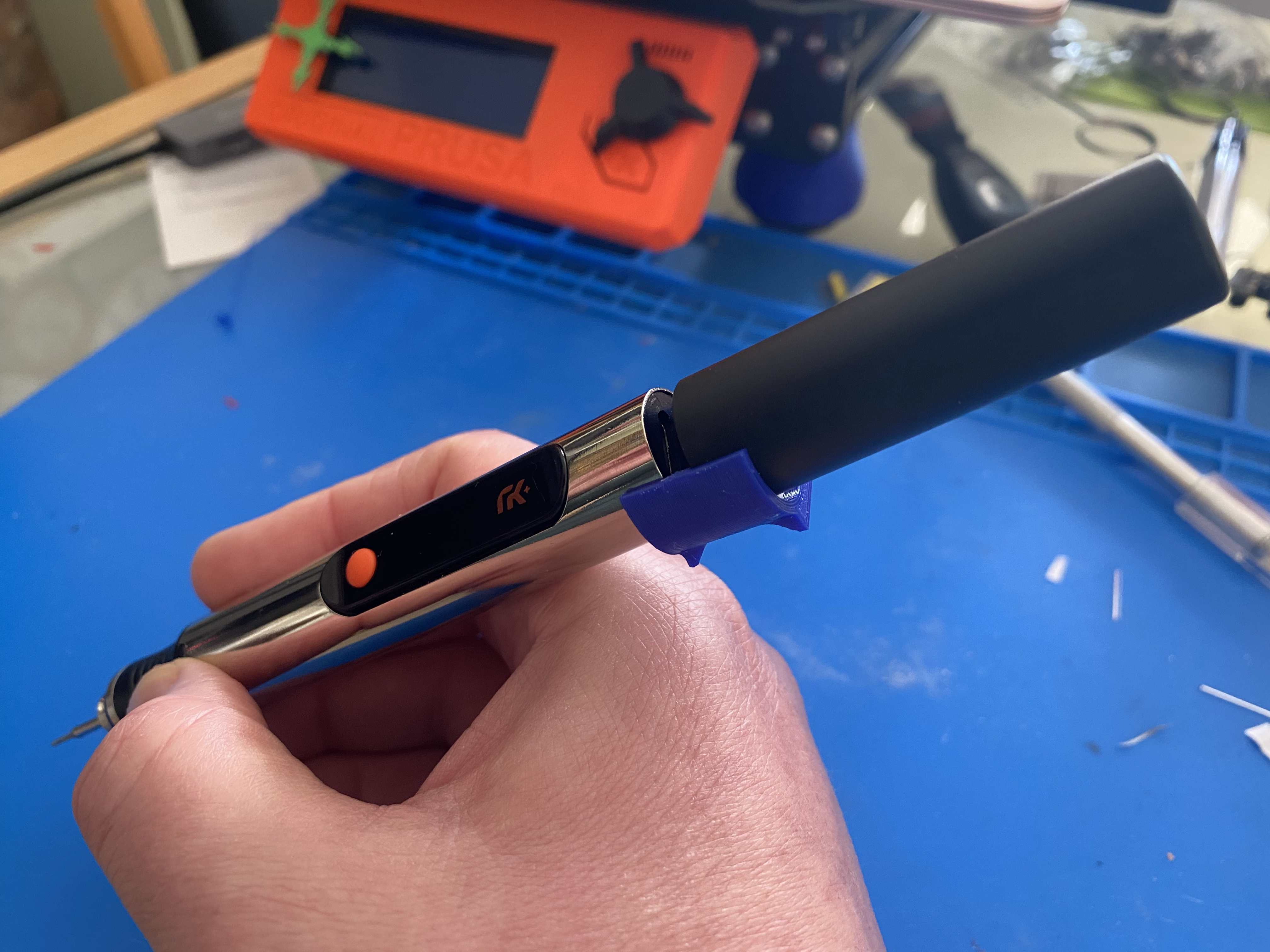 End cap for Resparked (Culiau) Customizer engraver pen - stop rolling, and hold lid