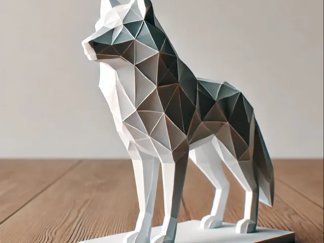 Low poly Wolf