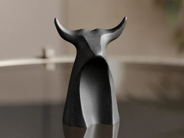 Bull Head Sculpture