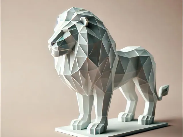 Low poly Lion