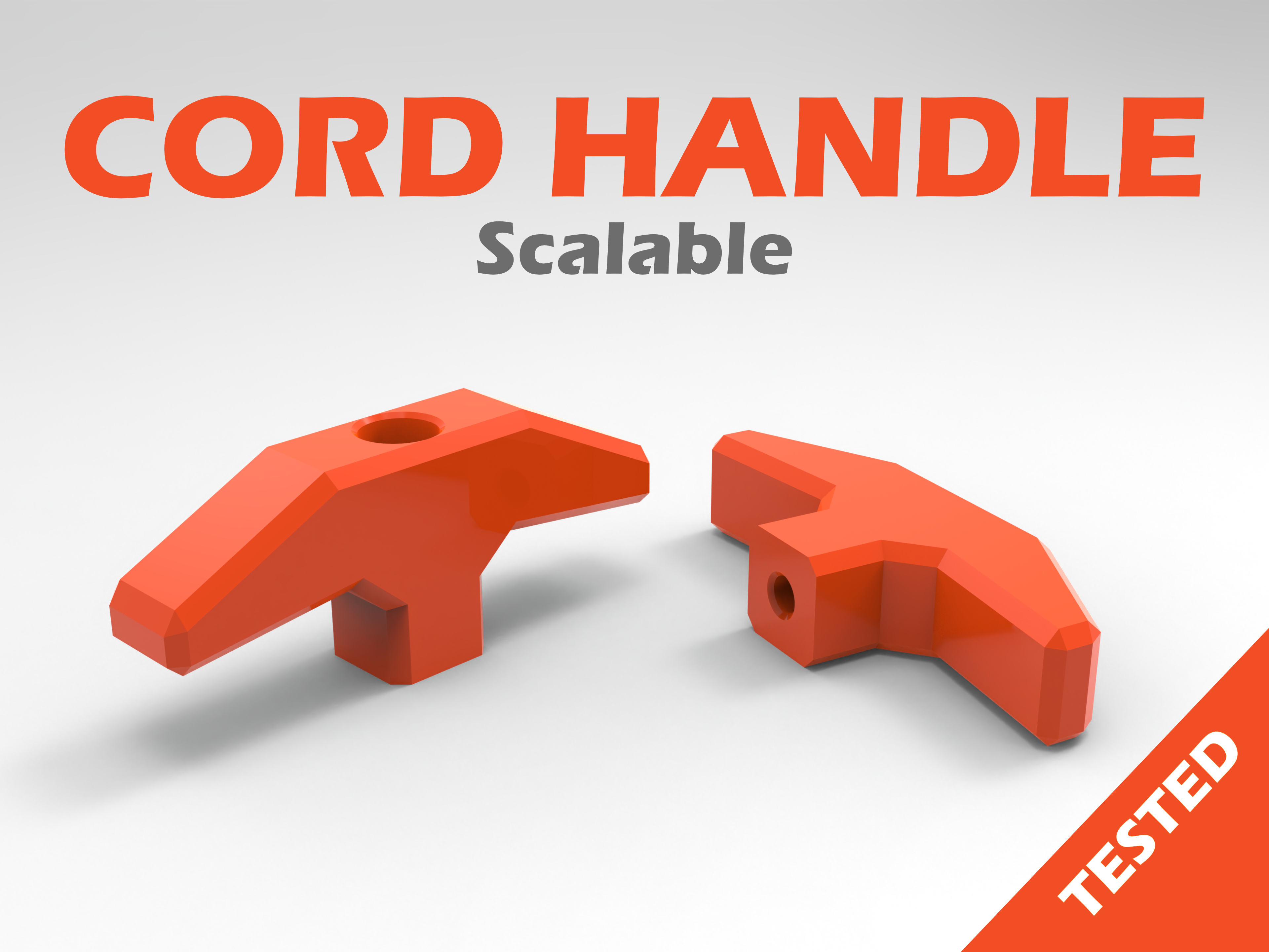 PULL CORD HANDLE - ROPE HANDLE - (Scalable)