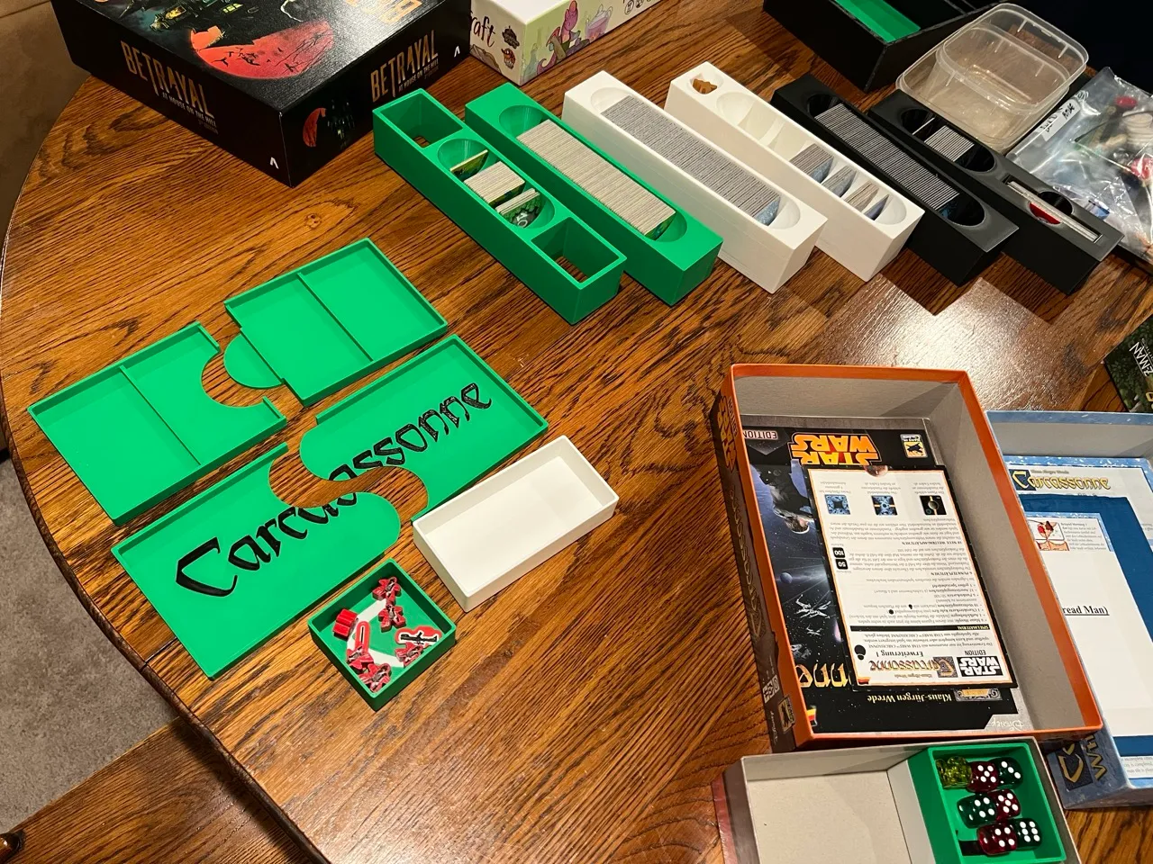 Modular Carcassonne Storage / Insert / Organizer system (Star Wars