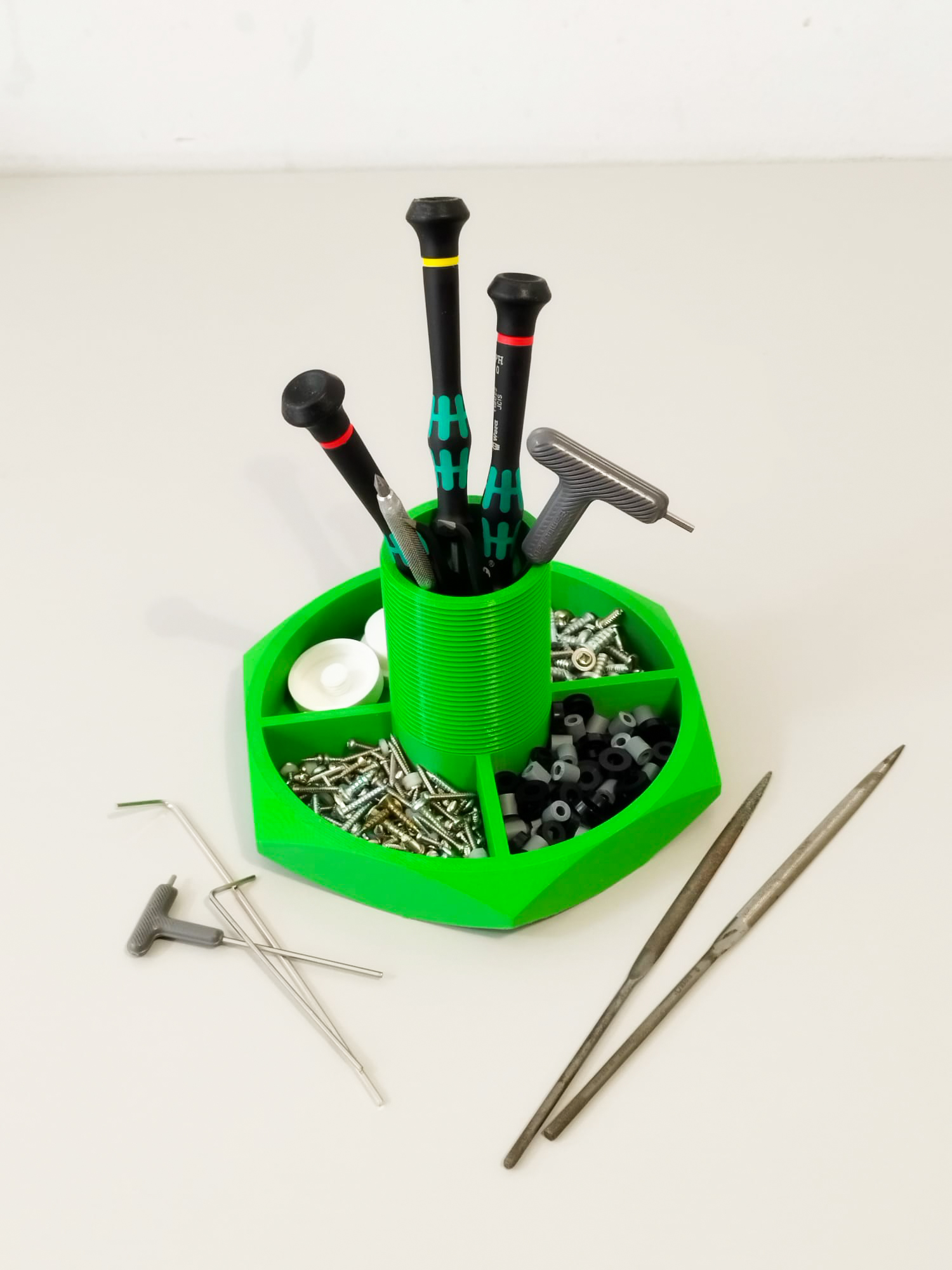 Industrial style tool tray.