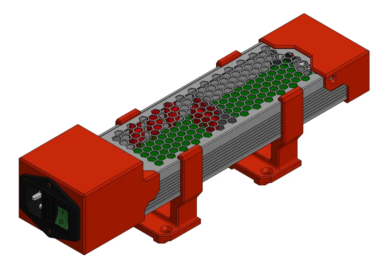 Prestigieus diagonaal Lam Meanwell UHP-350-24 mount for Ratrig V-Minion 3D Printer by JP3d | Download  free STL model | Printables.com