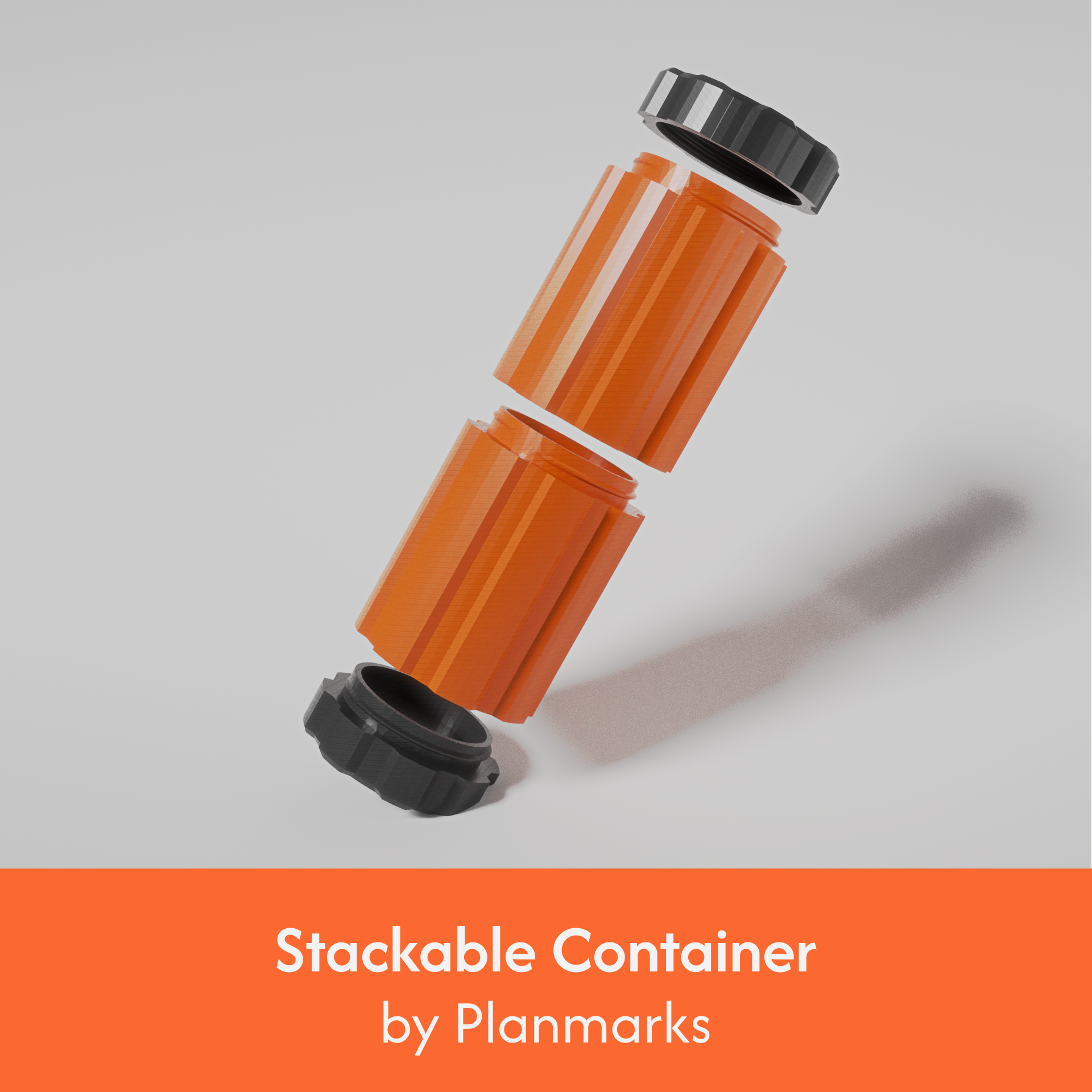 Rugged EDC Stackable Container