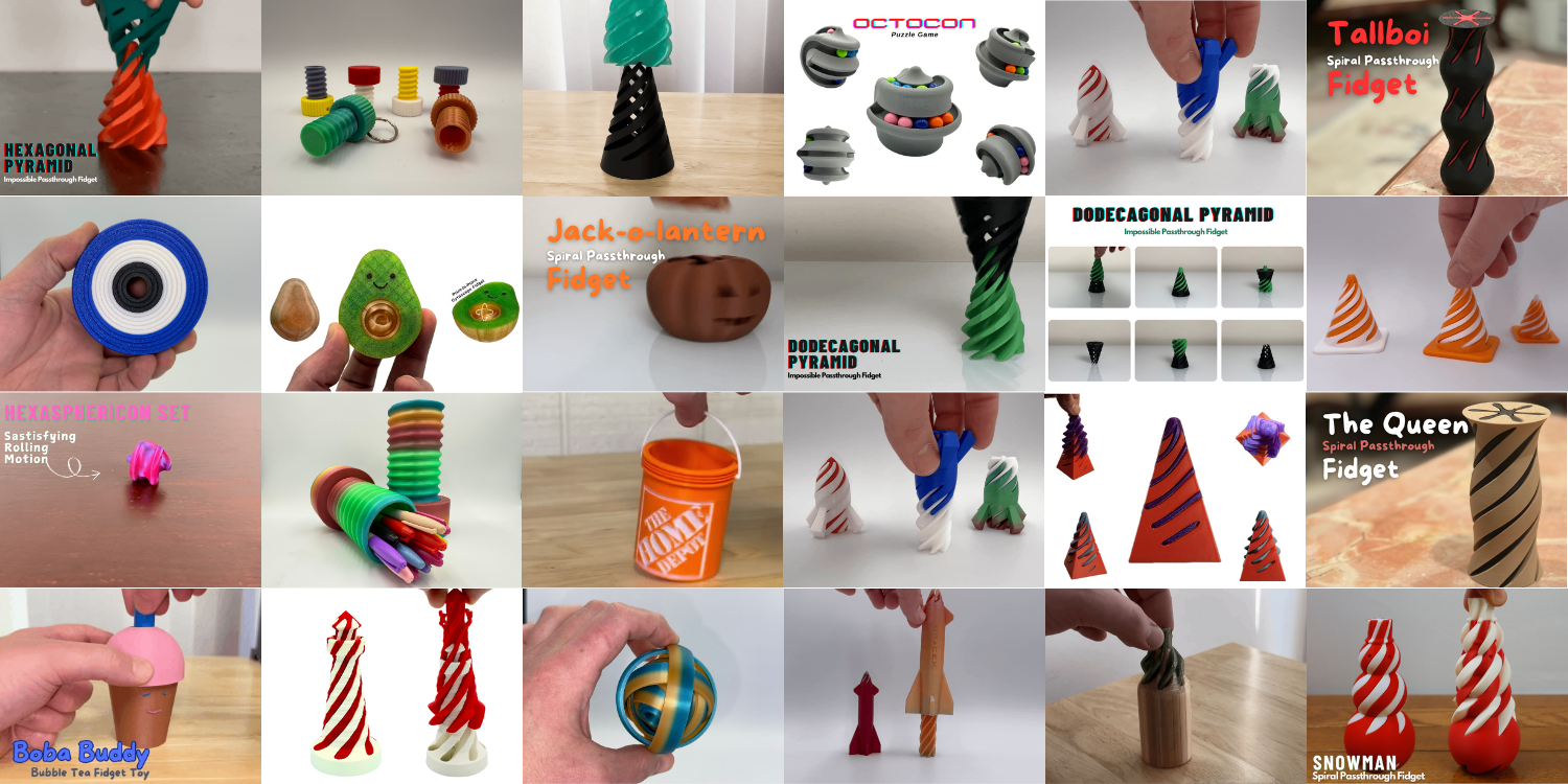 Rocket Spiral Fidget Toy V2 by NeilHailey | Download free STL model ...
