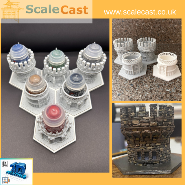 Wargame Paint Pot Holders for Citadel paints and other brands