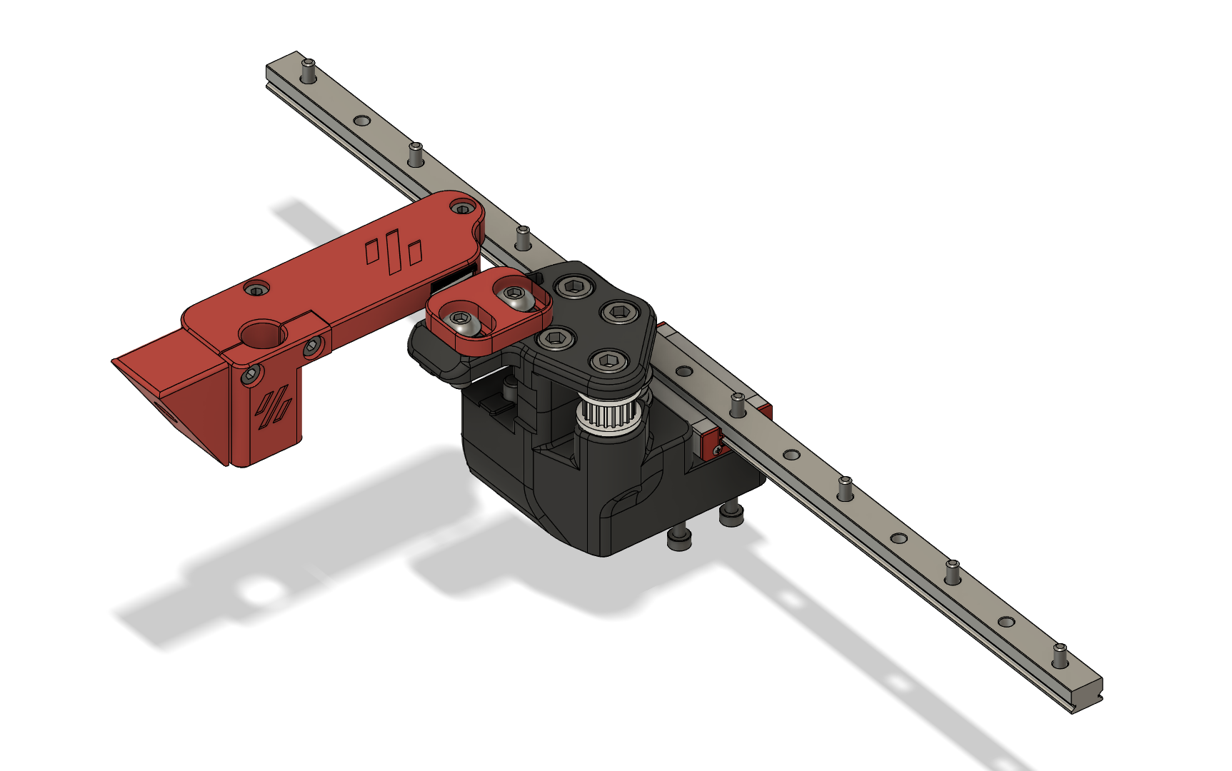 Voron V2.4 Rear umbilical - For Funssor CNC mounts 3D model thumbnail