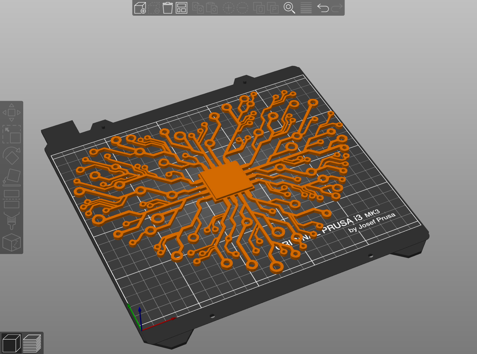 Heart Electronic Circuit - Wall Art (Larger - With CPU)
