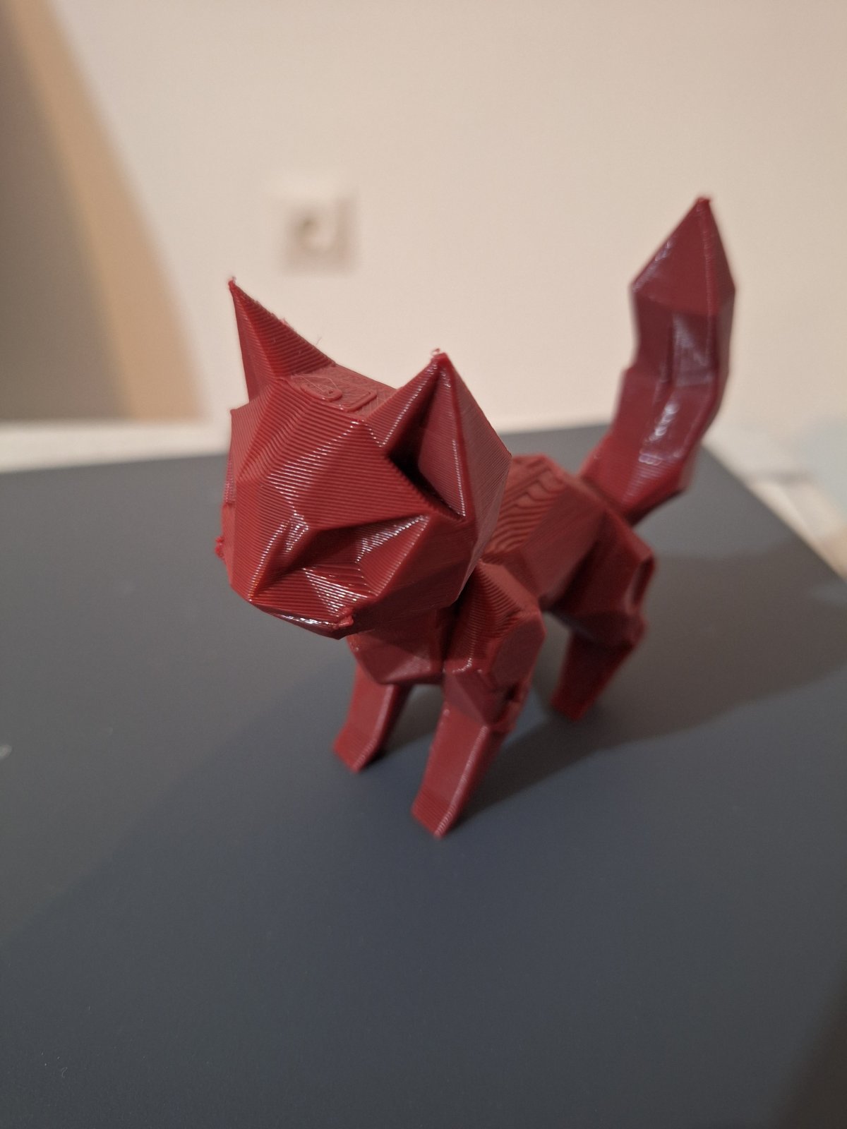 lowpoly robo cat