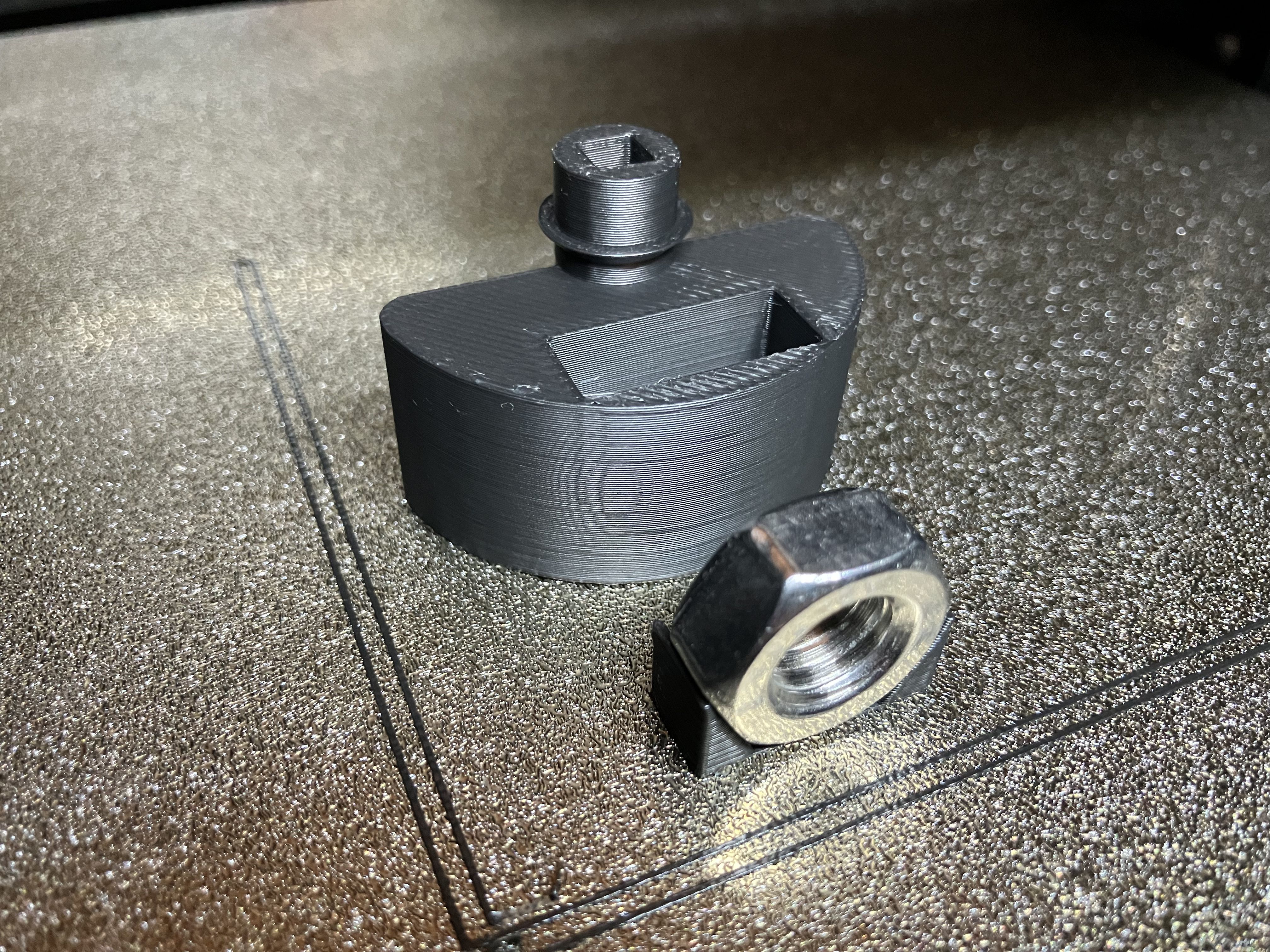 Counterweight with an M10 nut and a solid face for STYR-01 robot