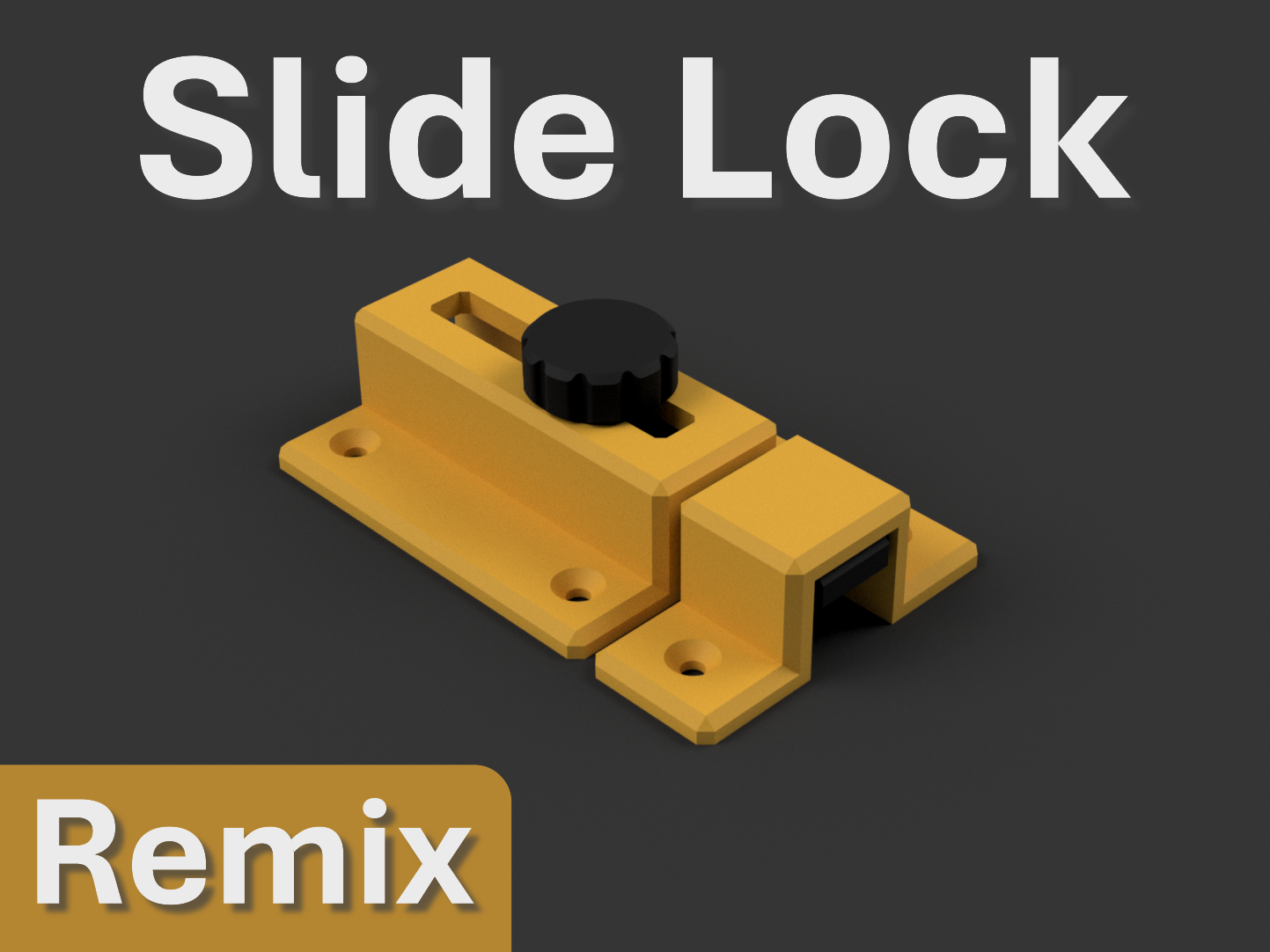 SLIDE LOCK - DOOR BOLT - REMIX