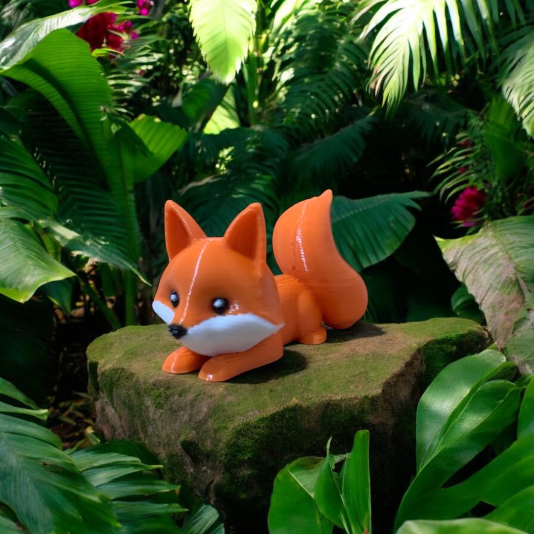 Precioso Zorro naranja en miniatura