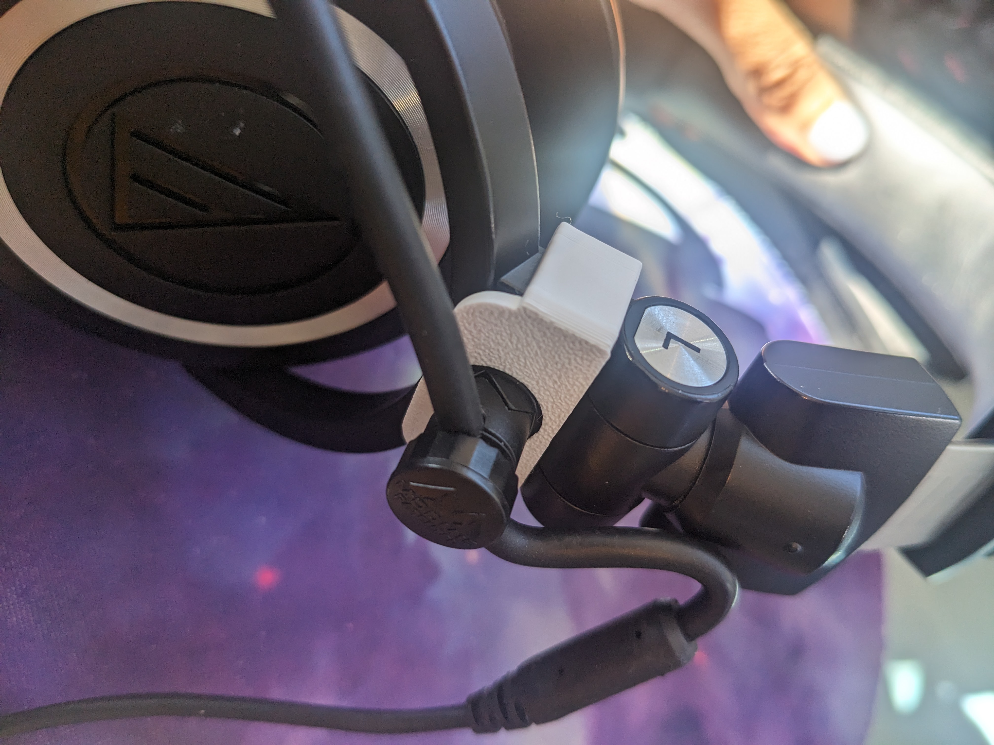 ModMic mount for ATH-M50x