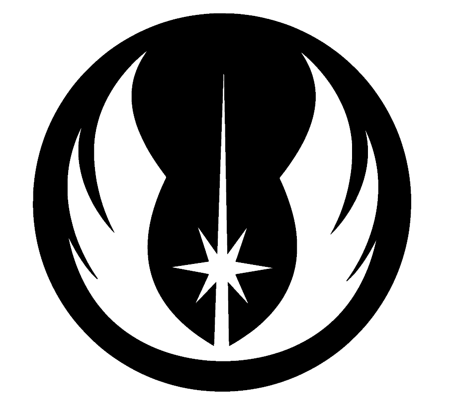 Jedi Order Emblem - Wall Art - Stencil - Star Wars Fan Art