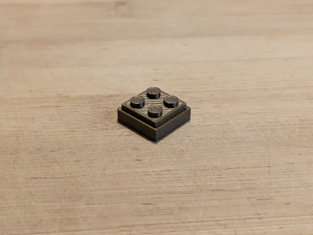 Low profile LEGO compatible keycap
