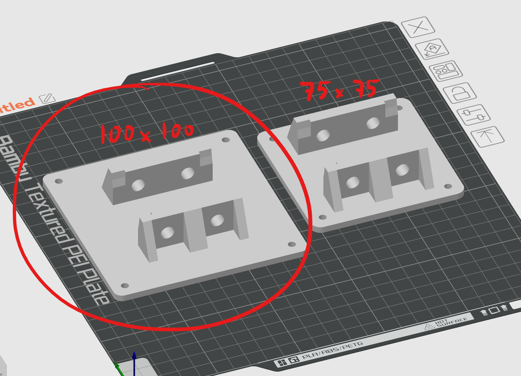 100x100 VESA mounting Bracket
