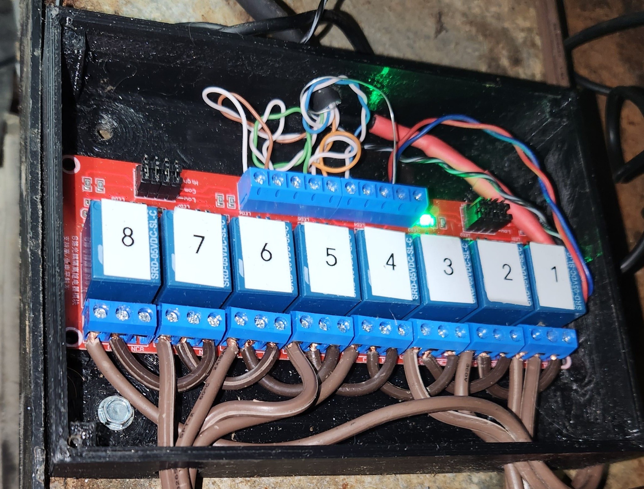 8-Gang Relay Module Junction Box